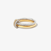 Spinelli Kilcollin 18kt Mixed Gold Ceres Diamond Linked Ring In Gold
