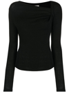 Isabel Marant Étoile Jeneth Knitted Top In Nero