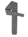 Brunello Cucinelli Knitted Cashmere Tie In Grigio