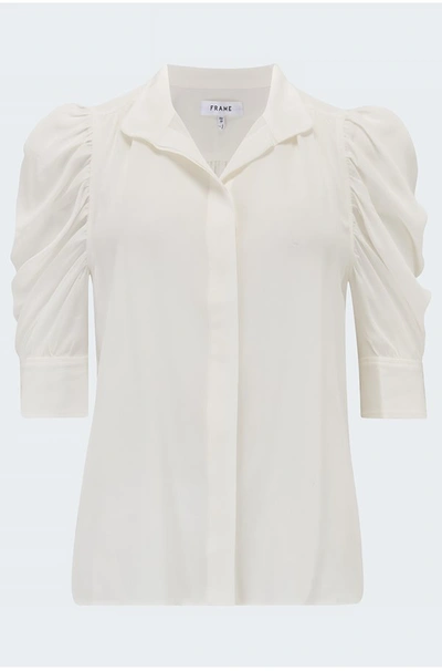 FRAME GILLIAN TOP IN OFF WHITE