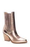 Chinese Laundry Cali Metallic Bootie In Copper