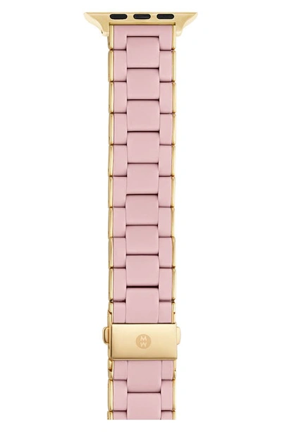 Michele Silicone 20mm Apple Watch® Watchband In Pink