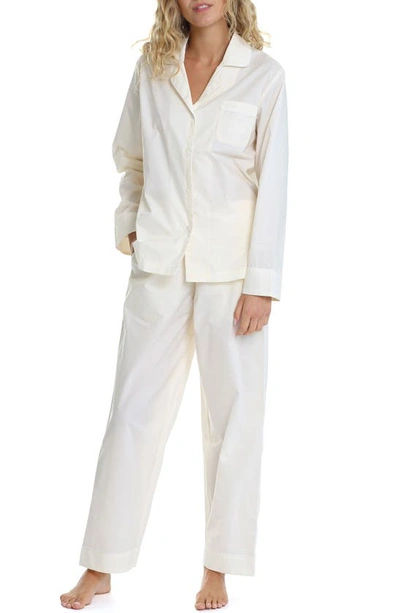 Papinelle Mia Organic Cotton Pajamas In Vanilla