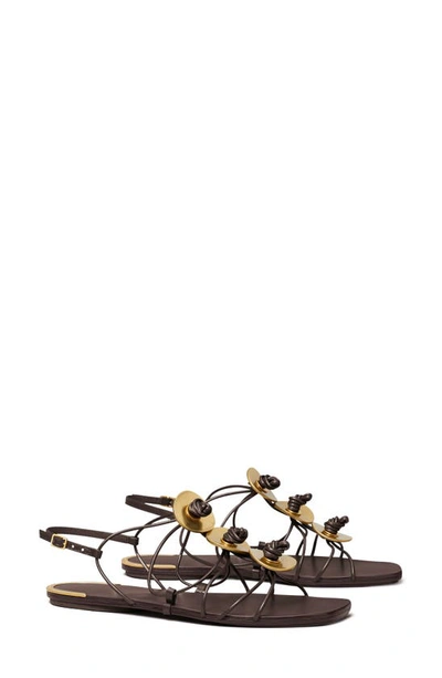 Tory Burch Knotted Slide Sandal In Coconut