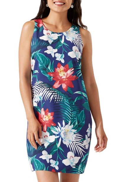 Tommy Bahama Crescent Grove Silk Shift Dress In Blue | ModeSens