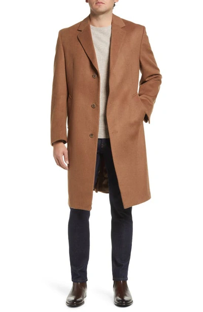 Daniel Hechter Simon Wool Blend Topcoat In Camel