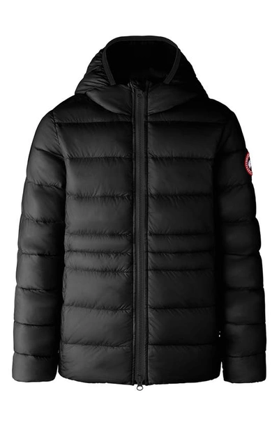 Canada Goose Kids' Cypress Packable Hooded 750-fill-power Down Puffer Jacket In Black