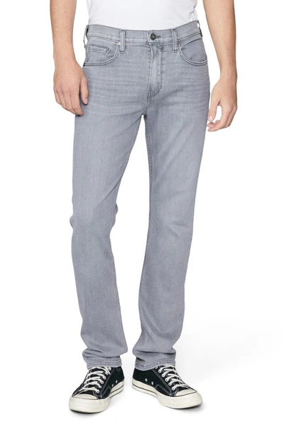 Paige Federal Straight Slim Fit Jeans In Bridger In Grey