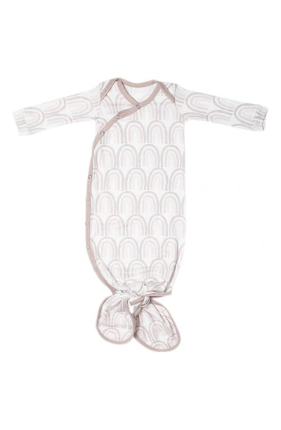 Copper Pearl Babies' Newborn Knotted Gown In Bliss