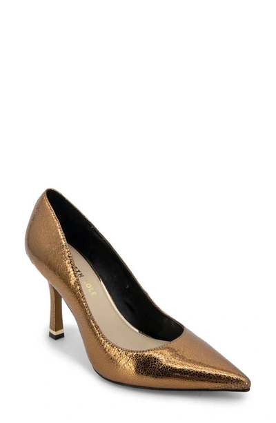 Kenneth Cole New York Romi Pump Womens Pointed Toe Slip On Pumps In Gold