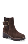 Blondo Dahlia Waterproof Bootie In Chocolate Suede