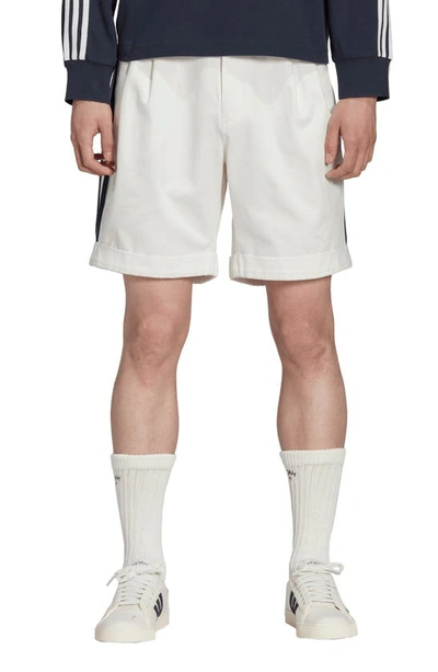 Adidas X Noah X Noah 3-stripes Shorts In Off White