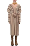 Jonathan Simkhai Jasmina Brushstroke Stripe Wool Blend Sweater In Multi
