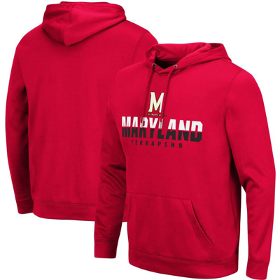 Colosseum Men's Red Maryland Terrapins Lantern Pullover Hoodie