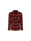 Dickies Red And Black Cotton Check Shirt In Red
