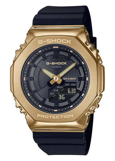 Pre-owned Casio G-shock Gold Black Gm-s2100gb-1ajf Watch Boys Octagon 2022