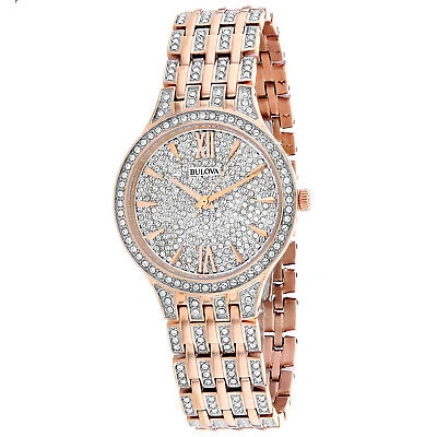Pre-owned Bulova Women's Phantom Silver Dial Watch - 98l235