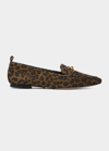 Veronica Beard Champlain Chain Pointed Toe Flat In Camelblack