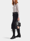 Prada Open-weave Cotton Slim Top In F0009 Bianco