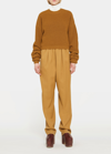 Quira Ssense Exclusive Brown Raglan Sweater In Brown Sugar
