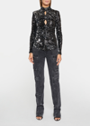 ISABEL MARANT MILANA SEQUINED LONG-SLEEVE BLOUSE