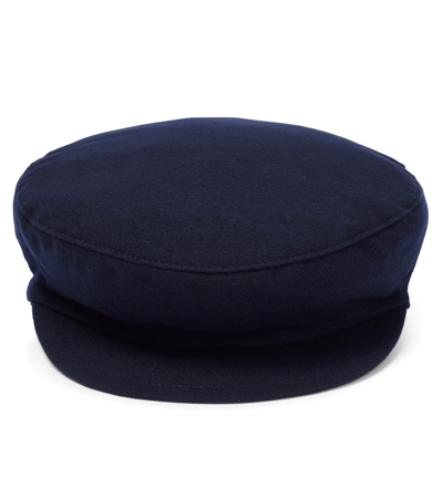 Il Gufo Kids' Baker Boy Hat In Blue