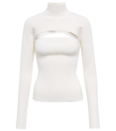Tom Ford Two-piece Ribbed Wool Knit Jumper In White