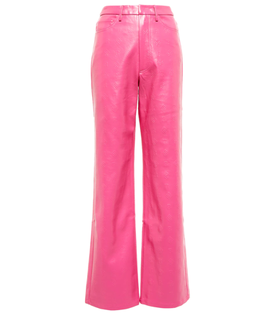 Rotate Birger Christensen Pantalone Rotie In Viscosa Fuxia Rotate Donna In Pink