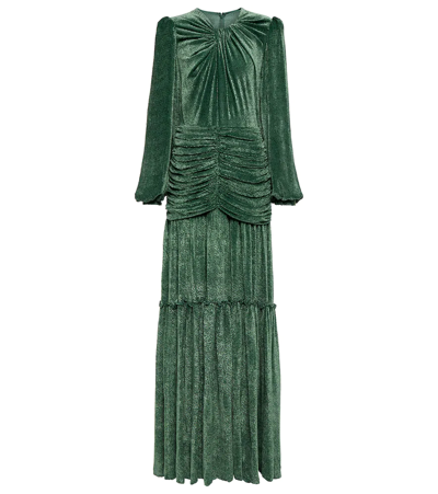 slim fit dress slacks Camilla Maxi Dress Green | Off Shoulder Dress main image 1