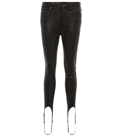 3x1 N.y.c. Skinny Stirrup High-rise Jeans In Black