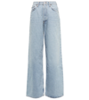 Agolde Ren High Waist Wide Leg Pants In Void