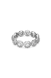 Swarovski Women's Constella Rhodium-plated & Crystal Halo Ring In White