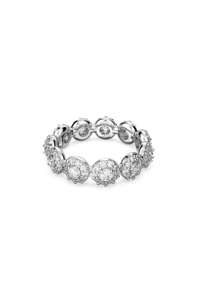 Swarovski Women's Constella Rhodium-plated & Crystal Halo Ring In White