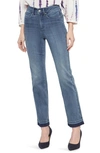 Nydj Released Hem Straight Leg Jeans In Blue
