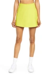 Girlfriend Collective High Waist Skirt In Chartreuse