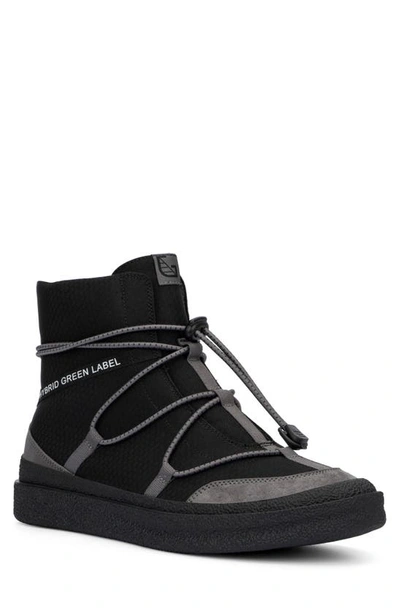 Hybrid Green Label Men's Shift High Top Sneakers In Black