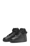 Nike Air Force 1 Hi "triple Black" Sneakers In Black/black/black