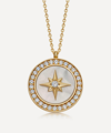 Astley Clarke 18ct Gold Plated Vermeil Silver Large Polaris Mother Of Pearl Locket Necklace In Gold