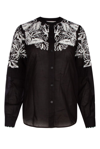 MICHAEL MICHAEL KORS MICHAEL MICHAEL KORS FLORAL EMBROIDERED BUTTONED CARDIGAN