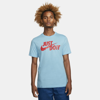 Nike Sportswear Jdi Men's T-shirt In Blue Chill,light Crimson
