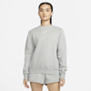 Nike Women's  Sportswear Phoenix Fleece Crew-neck Sweatshirt In Grey