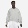 Nike Phoenix Fleece Crewneck Sweatshirt In Grey