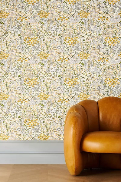 A-street Prints Chilton Wallpaper In Yellow