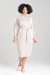 Natori Luxe Shangri-la Tencel™ Wrap Robe In Heather Cashmere