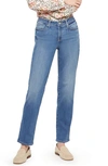 Nydj Relaxed High Rise Straight Jeans In Lovesick In Blue