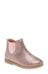 Tucker + Tate Kids' Nova Glitter Chelsea Boot In Pink Glitter