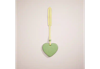Coach Remade Heart Bag Charm In Green Multi