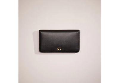 Coach Restored Slim Wallet In Brass/black