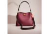 Coach Restored Willow Shoulder Bag In Colorblock In Brass/black Cherry Multi