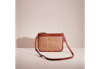 Coach Restored Slim Turnlock Crossbody In Signature Canvas In Brass/tan/rust
